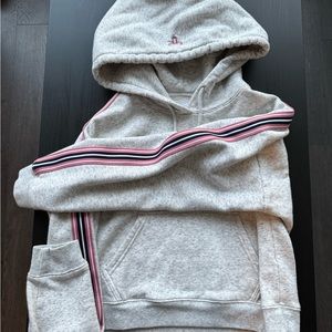 Selling Aritzia TNA hoodie in silver color. Size is XS.